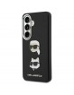 Karl Lagerfeld Samsung S26 Hülle Case Saffiano Double Heads Metal Schwarz