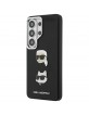 Karl Lagerfeld Samsung S26 Ultra Hülle Case Saffiano Double Heads Metal Schwarz