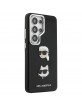 Karl Lagerfeld Samsung S26 Ultra Hülle Case Saffiano Double Heads Metal Schwarz