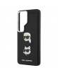 Karl Lagerfeld Samsung S26 Ultra Hülle Case Saffiano Double Heads Metal Schwarz
