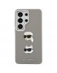 Karl Lagerfeld Samsung S26 Ultra Hülle Case Saffiano Double Heads Metal Silber