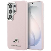 Karl Lagerfeld Samsung S26 Ultra Hülle Case Saffiano Karl Choupette Metal MagSafe Rosa