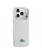 Lacoste iPhone 17 Pro Max Hülle Case Petit Pique Lacquer MagSafe Grau