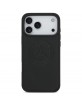 Mercedes iPhone 17 Pro Max MagSafe Hülle Echtleder Case Vintage Logo Schwarz