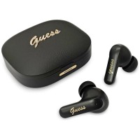 Guess Bluetooth Headphones TWS Script Metal Logo Black