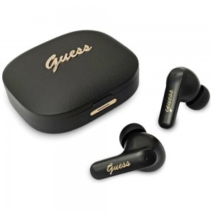Guess Bluetooth Headphones TWS Script Metal Logo Black