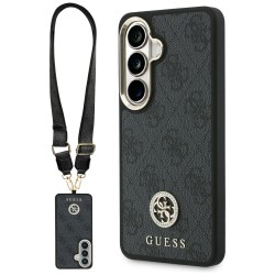 Guess Samsung S26 Crossbody Case with 4G MagSafe Rhinestone Black