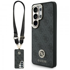 Guess Samsung S26 Ultra Crossbody Case with 4G MagSafe Rhinestone Black