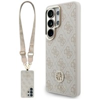 Guess Samsung S26 Ultra Crossbody Case with MagSafe Rhinestone Pink