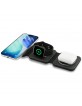 Guess MagSafe 3-in-1 iPhone Watch AirPods Wireless Charger 4G Black