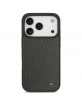 Mercedes iPhone 17 Pro Hülle Case Echtleder MagSafe Laurel Leave Grau