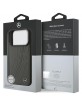 Mercedes iPhone 17 Pro Hülle Case Echtleder MagSafe Laurel Leave Grau