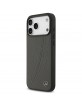 Mercedes iPhone 17 Pro Max Hülle Case Echtleder MagSafe Laurel Leave Grau