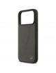 Mercedes iPhone 17 Pro Max Hülle Case Echtleder MagSafe Laurel Leave Grau