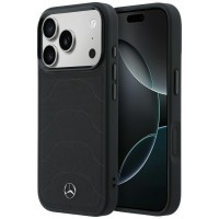 Mercedes iPhone 17 Pro Hülle Case MagSafe Mesh + Bow Schwarz
