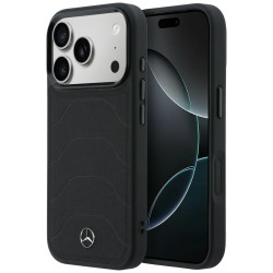 Mercedes iPhone 17 Pro Max Hülle Case MagSafe Mesh + Bow Schwarz
