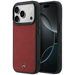 Mercedes iPhone 17 Pro Max Hülle Case MagSafe Mesh + Bow Rot
