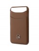 Mercedes MagSafe Magnetic Card Wallet Leather Braun