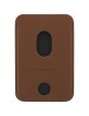 Mercedes MagSafe Magnetic Card Wallet Leather Braun
