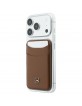 Mercedes MagSafe Magnetic Card Wallet Leather Braun