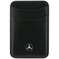 Mercedes MagSafe Magnetic Card Wallet Leather Schwarz