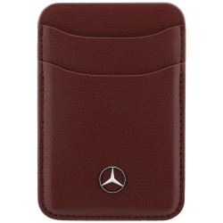 Mercedes MagSafe Magnetic Card Wallet Leather Rot