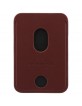 Mercedes MagSafe Magnetic Card Wallet Leather Rot