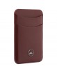 Mercedes MagSafe Magnetic Card Wallet Leather Rot