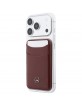 Mercedes MagSafe Magnetic Card Wallet Leather Rot