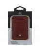 Mercedes MagSafe Magnetic Card Wallet Leather Rot