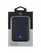 Mercedes MagSafe Magnetic Card Wallet Leather Blau