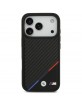 BMW iPhone 17 Pro / 18 Pro Hülle Case MagSafe M Carbon Tricolor Schwarz