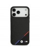 BMW iPhone 17 / 18 Pro Max Hülle Case MagSafe M Carbon Tricolor Schwarz