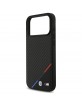 BMW iPhone 17 / 18 Pro Max Hülle Case MagSafe M Carbon Tricolor Schwarz