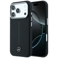 Mercedes iPhone 18 Pro / 17 Pro Hülle Case MagSafe Semi Wrap Line Schwarz