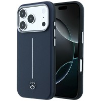Mercedes iPhone 18 Pro / 17 Pro Hülle Case Semi Wrap Iconic Line MagSafe Navy