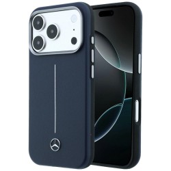 Mercedes iPhone 18 Pro / 17 Pro Hülle Case Semi Wrap Iconic Line MagSafe Navy