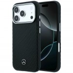 Mercedes iPhone 17 / 18 Pro Max Hülle Case Semi Wrap Wood MagSafe Schwarz