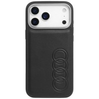 Audi iPhone 17 Pro Case TT Series MagSafe Faux Leather Black