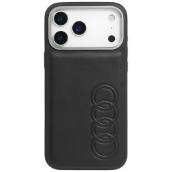 Audi iPhone 17 Pro Case TT Series MagSafe Faux Leather Black