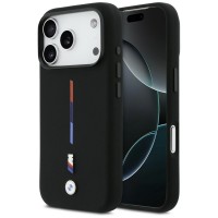 BMW iPhone 17 Pro / 18 Pro Hülle Case MagSafe M Silicon Tricolor Schwarz