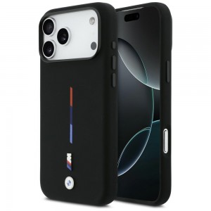 BMW iPhone 17 / 18 Pro Max Hülle Case MagSafe M Silicon Tricolor Schwarz
