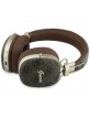 Guess Bluetooth Over-Ear Headphones with ENC Metal 4G Script Logo Brown