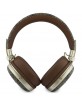 Guess Bluetooth Over-Ear Headphones with ENC Metal 4G Script Logo Brown