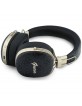 Guess Bluetooth Over-Ear Headphones with ENC Metal 4G Script Logo Black