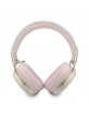 Guess Bluetooth Over-Ear Headphones with ENC Metal 4G Script Logo Pink