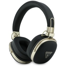 Guess Bluetooth Over-Ear Headphones ENC Grained Triangle Logo Black