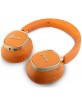 Guess Bluetooth Over-Ear Headphones with ENC Rectangle Metal Script Orange