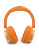 Guess Bluetooth Over-Ear Headphones with ENC Rectangle Metal Script Orange