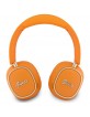 Guess Bluetooth Over-Ear Headphones with ENC Rectangle Metal Script Orange